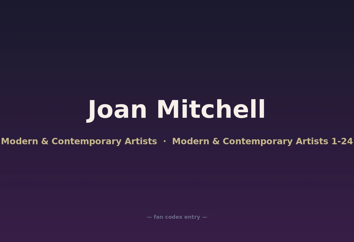 Joan Mitchell